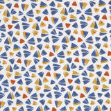 Popelín Patchwork Motivos Azul - Ribes y Casals