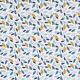 Popelín Patchwork Pétalos Turquesa - Ribes y Casals