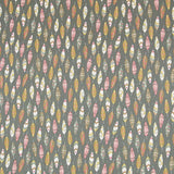 Popelín Patchwork Plumas Verde Oscuro - Ribes y Casals