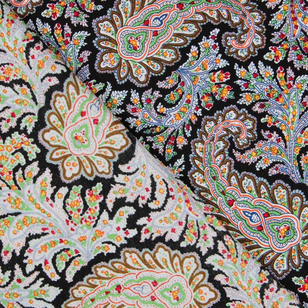 Popelín Peasly Negro - Ribes y Casals