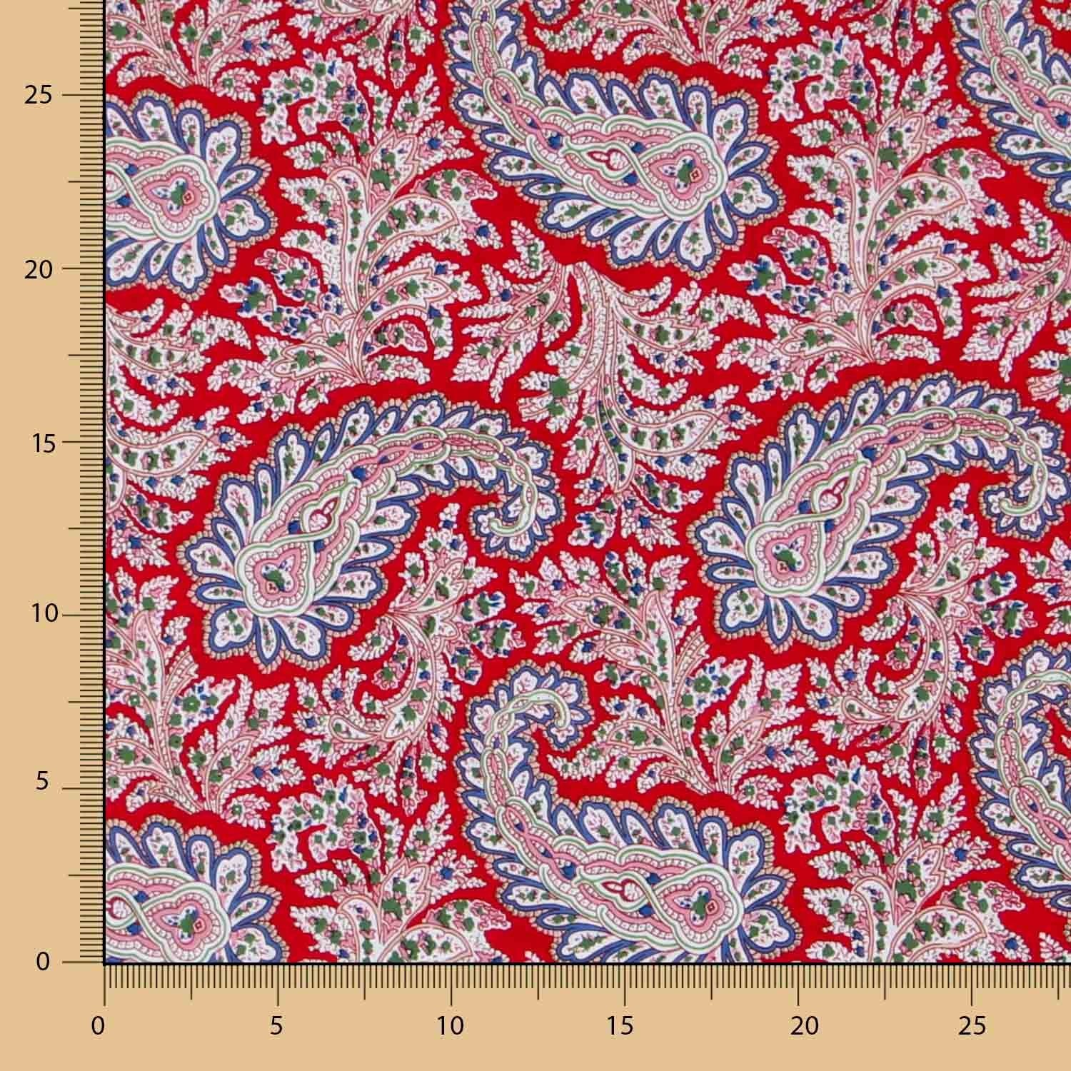 Popelín Peasly Rojo - Ribes y Casals