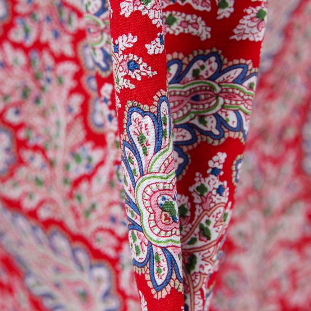 Popelín Peasly Rojo - Ribes y Casals