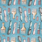 Popelín Peines Turquesa - Ribes y Casals