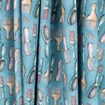 Popelín Peines Turquesa - Ribes y Casals