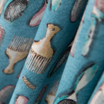 Popelín Peines Turquesa - Ribes y Casals