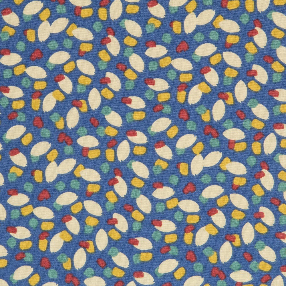 Popelín Pétalos Azul - Ribes y Casals