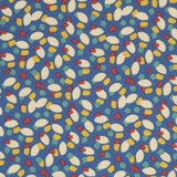 Popelín Pétalos Azul - Ribes y Casals