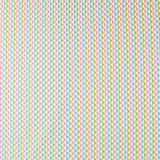 Popelín Pirámides Verde Rosa - Ribes y Casals