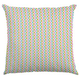 Popelín Pirámides Verde Rosa - Ribes y Casals