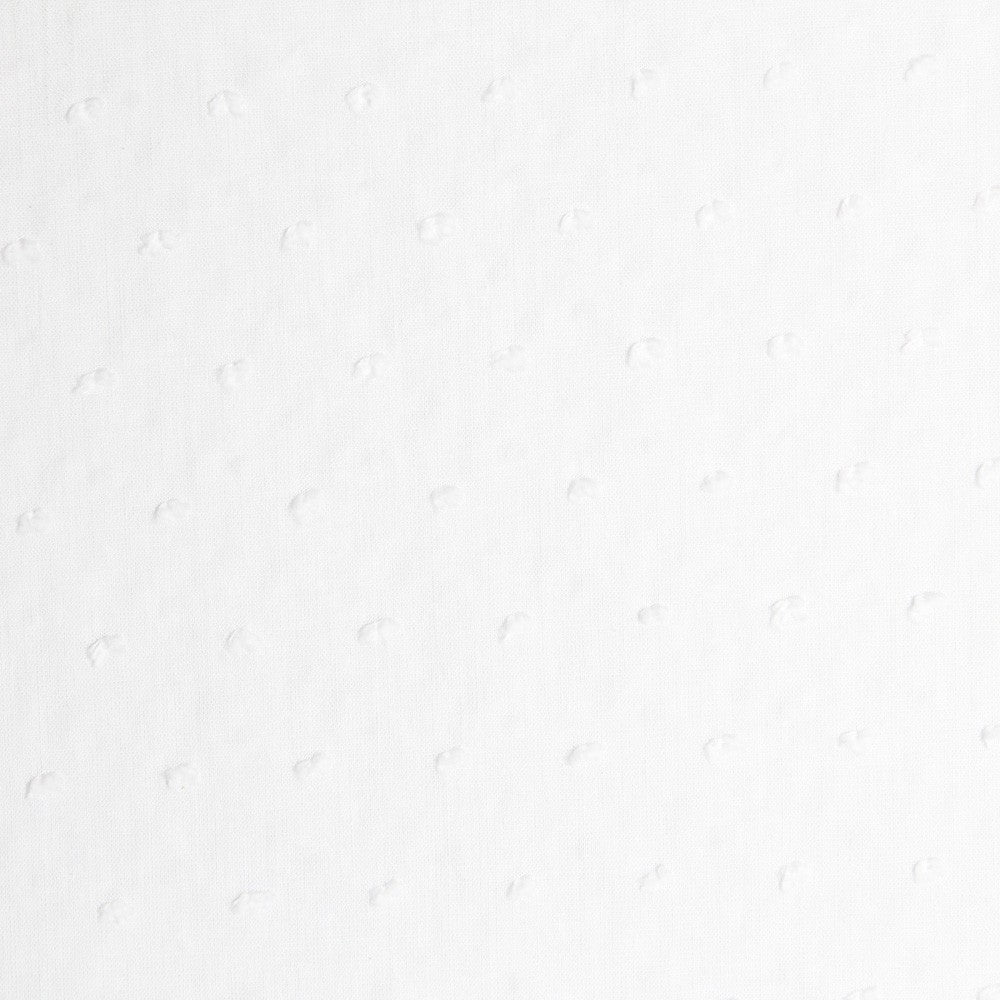 Popelín Plumeti Algodón Blanco - Ribes y Casals