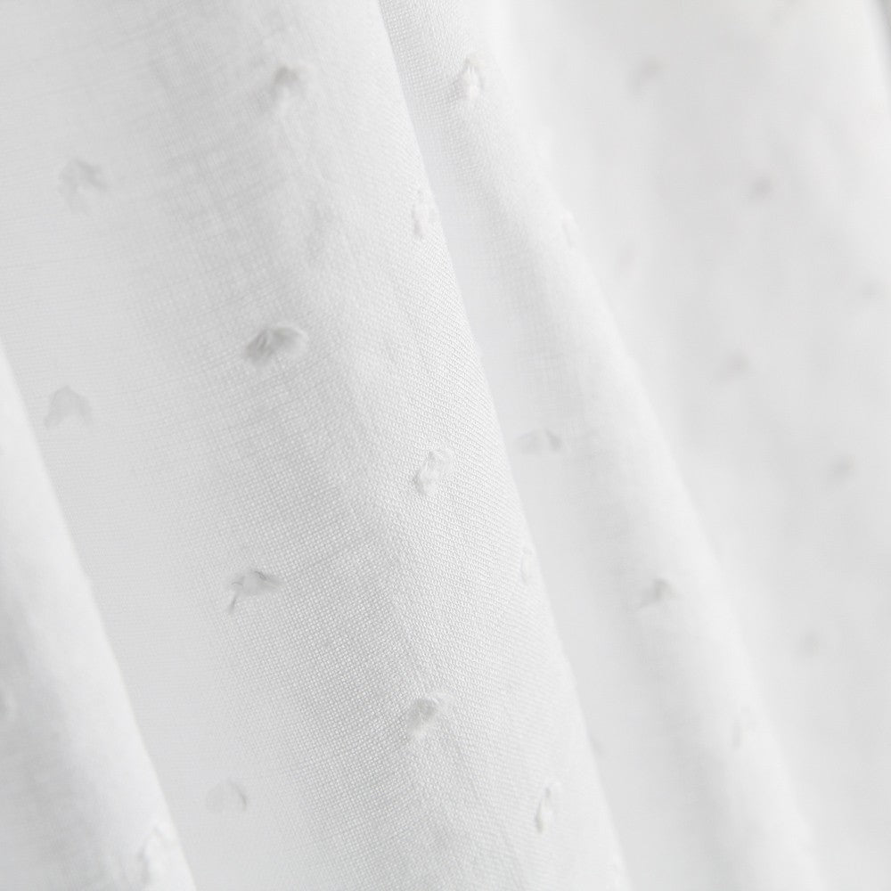 Popelín Plumeti Algodón Blanco - Ribes y Casals