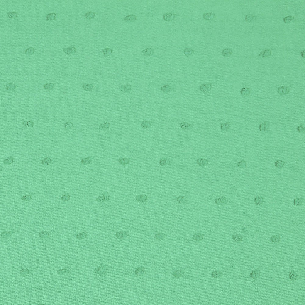 Popelín Plumeti Algodón Verde - Ribes y Casals