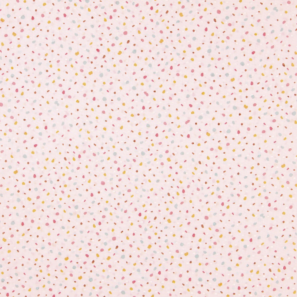 Popelín Plumeti Confeti Rosa - Ribes y Casals