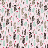 Popelín Ramas Rosa - Ribes y Casals