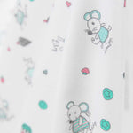 Popelín Ratoncitos Verde - Ribes y Casals