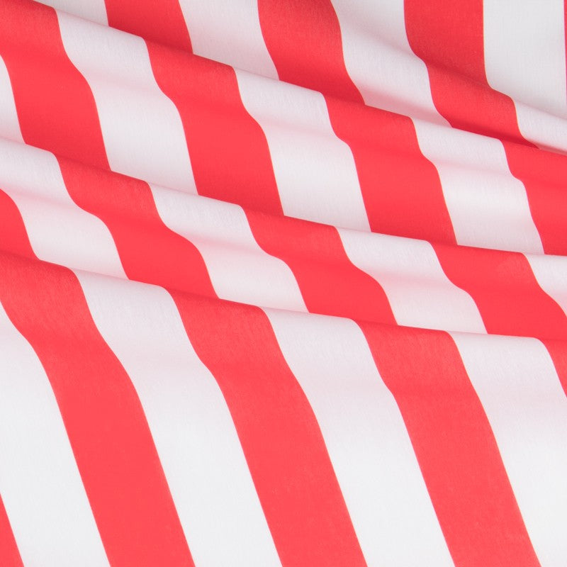 Popelín Rayas Blanca Roja - Ribes y Casals