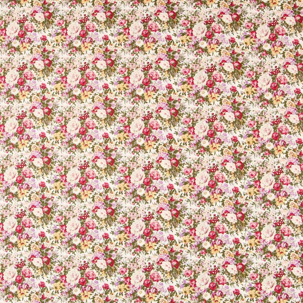 Popelín Retro Floral Crudo - Ribes y Casals