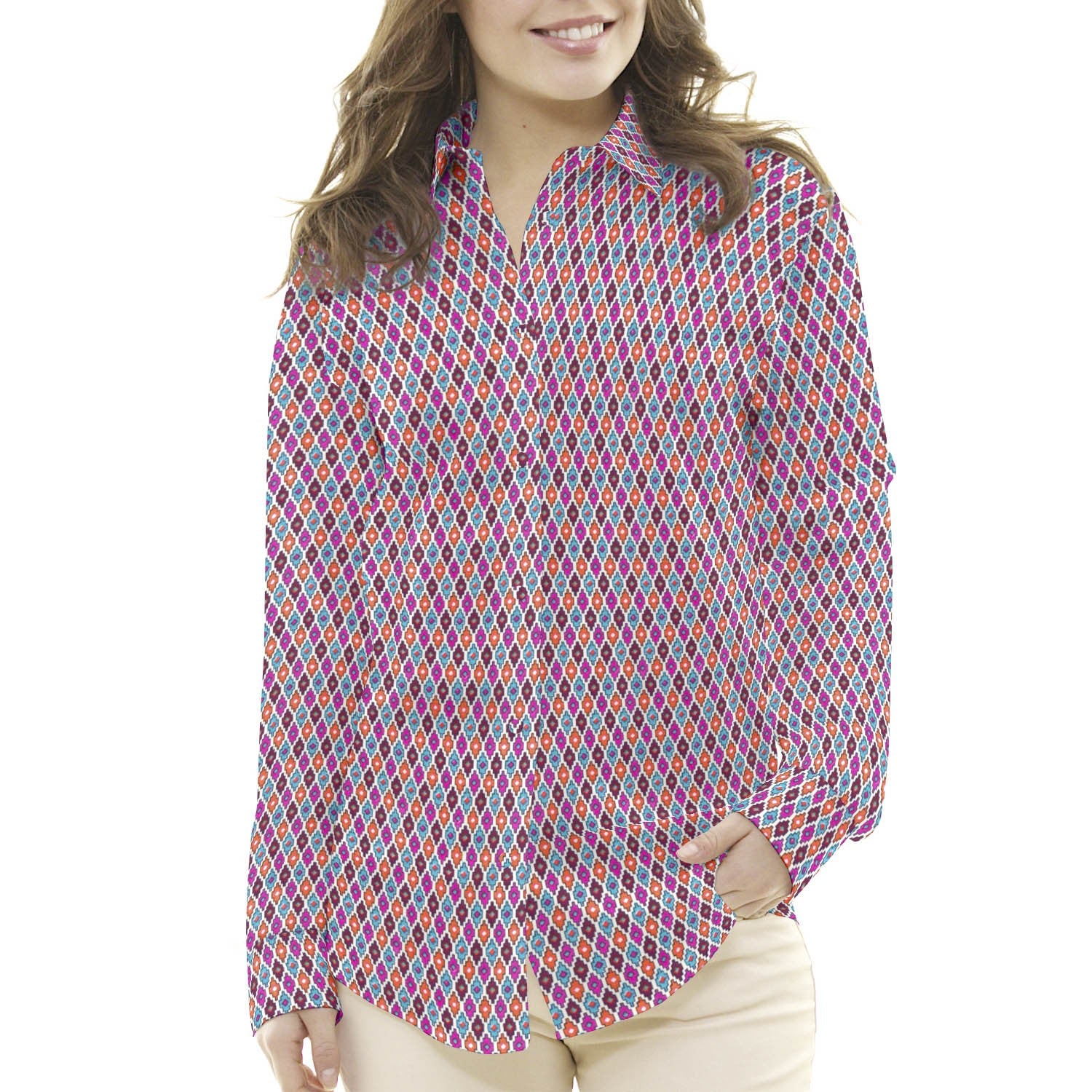 Popelín Rombos Multicolor - Ribes y Casals