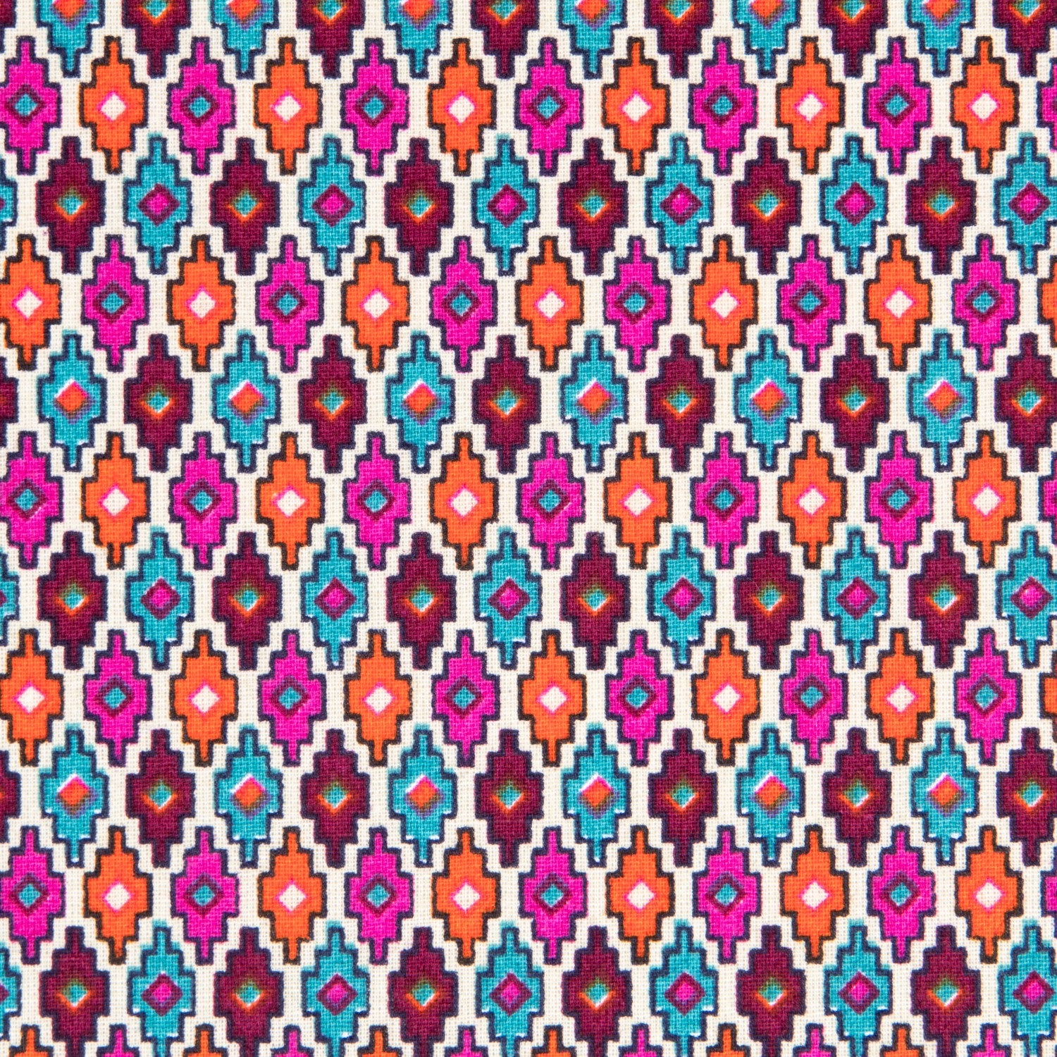 Popelín Rombos Multicolor - Ribes y Casals