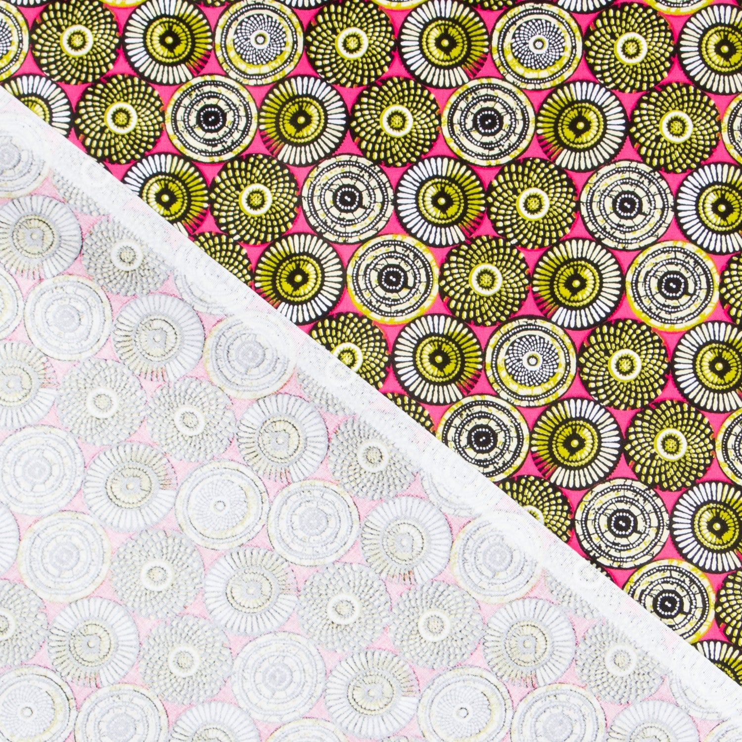 Popelín Ruedas Fucsia - Ribes y Casals