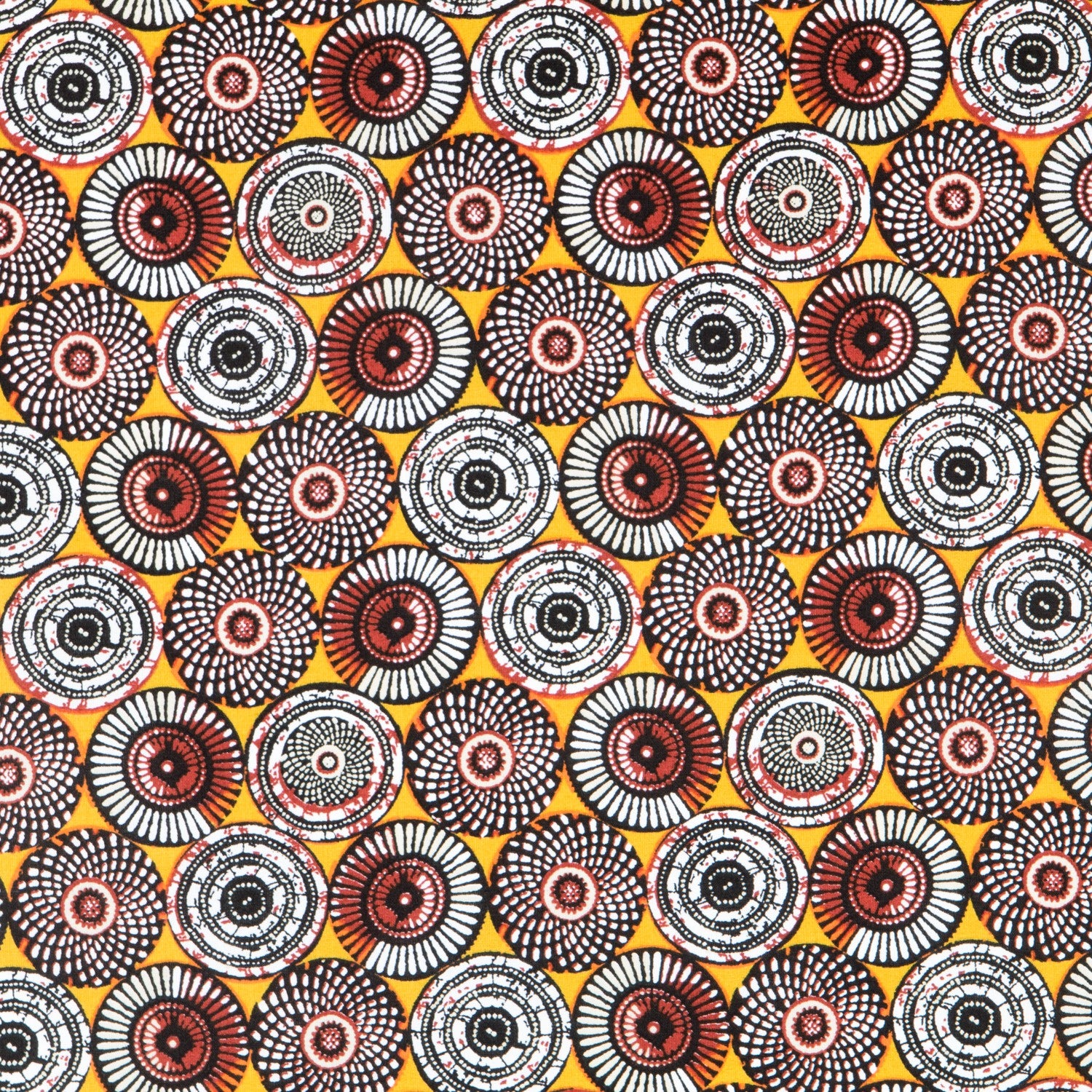 Popelín Ruedas Ocre - Ribes y Casals