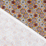 Popelín Ruedas Ocre - Ribes y Casals