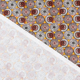 Popelín Ruedas Ocre - Ribes y Casals