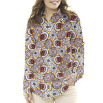 Popelín Ruedas Ocre - Ribes y Casals