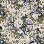 Popelín Vintage Floral Azul - Ribes y Casals