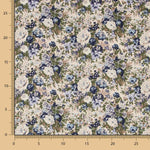 Popelín Vintage Floral Azul - Ribes y Casals