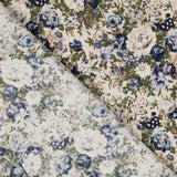 Popelín Vintage Floral Azul - Ribes y Casals