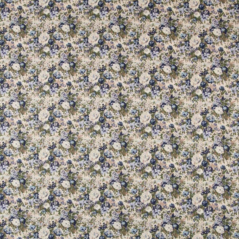 Popelín Vintage Floral Azul - Ribes y Casals