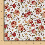 Popelín Vintage Floral Fucsia - Ribes y Casals