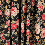 Popelín Vintage Floral Negra - Ribes y Casals