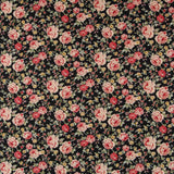 Popelín Vintage Floral Negra - Ribes y Casals