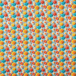 Popelín Algodón Acid Flor Azul - Ribes y Casals