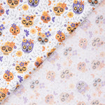 Popelín Algodón Calaveras Naranja - Ribes y Casals