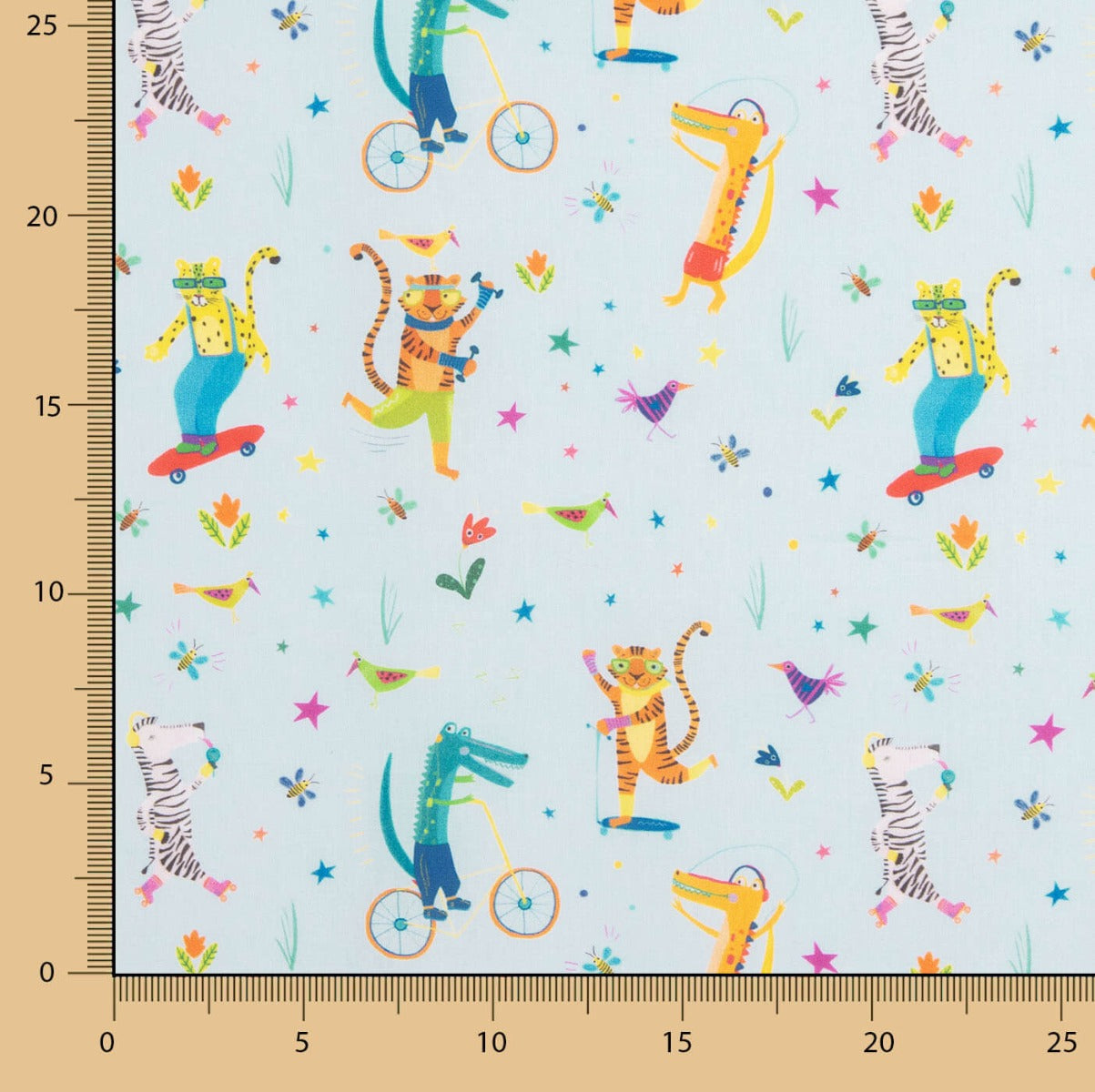 Popelín Algodón Estampado Animales Infantil - Ribes y Casals