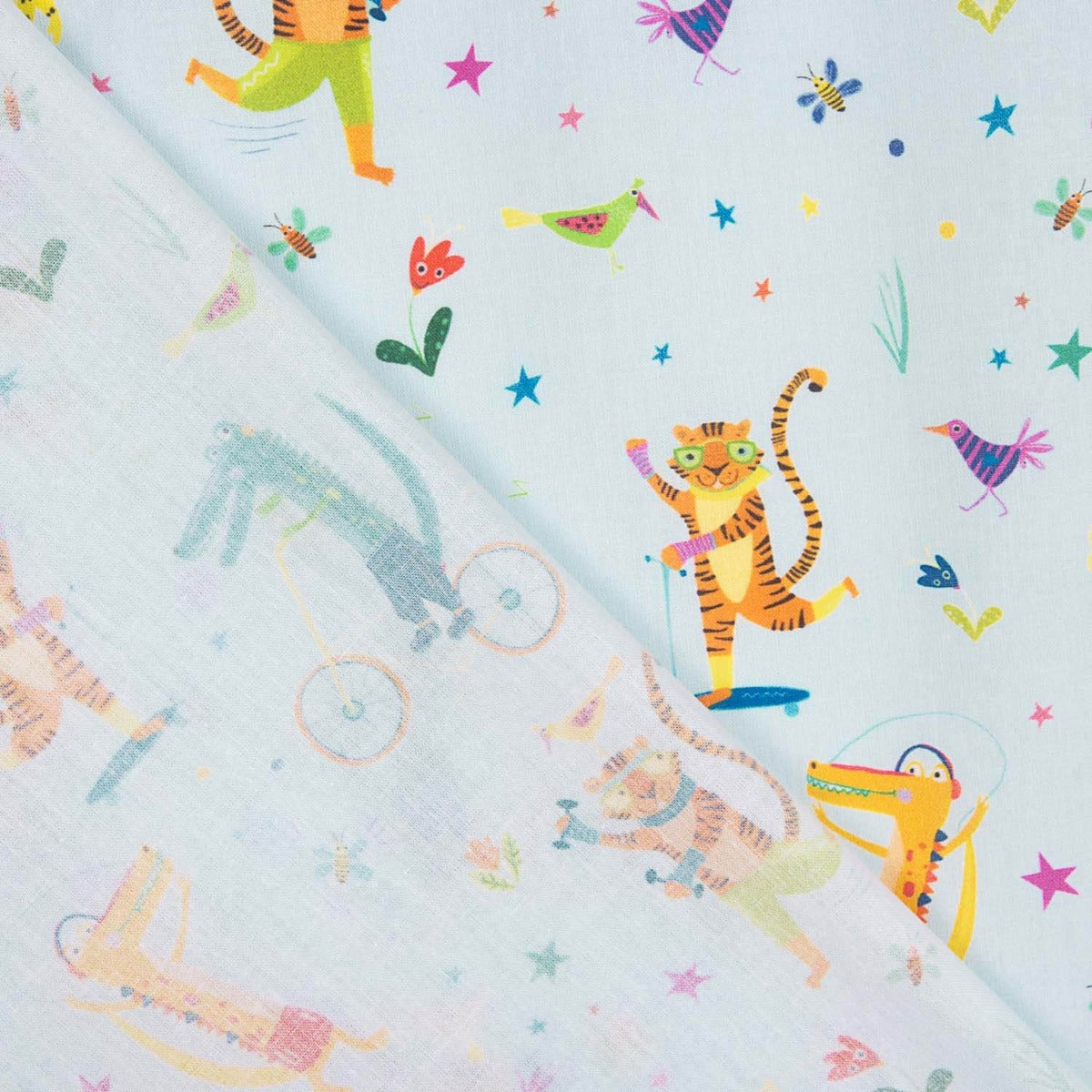 Popelín Algodón Estampado Animales Infantil - Ribes y Casals