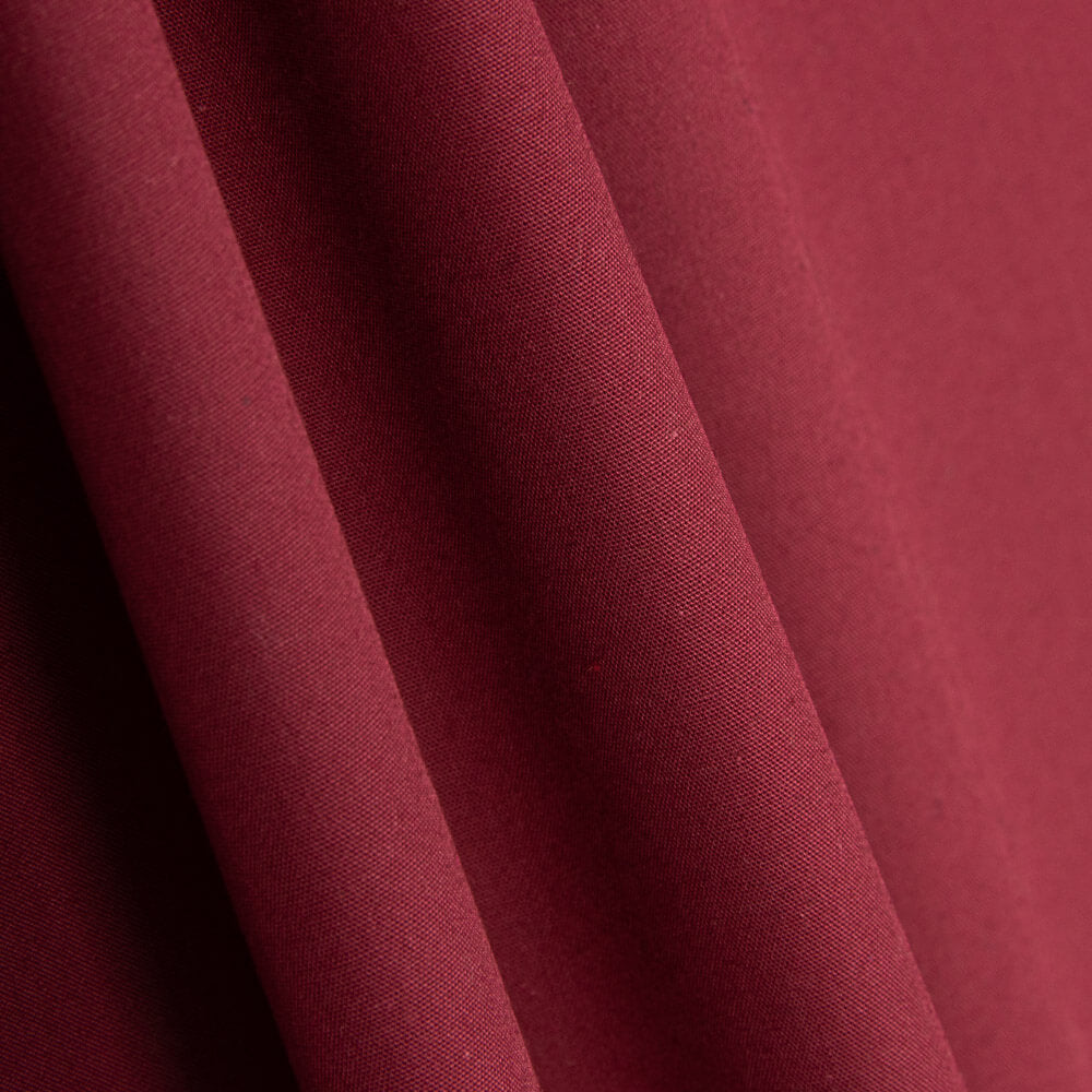 Retal Popelín Algodón Granate 75x150 cm - Ribes y Casals