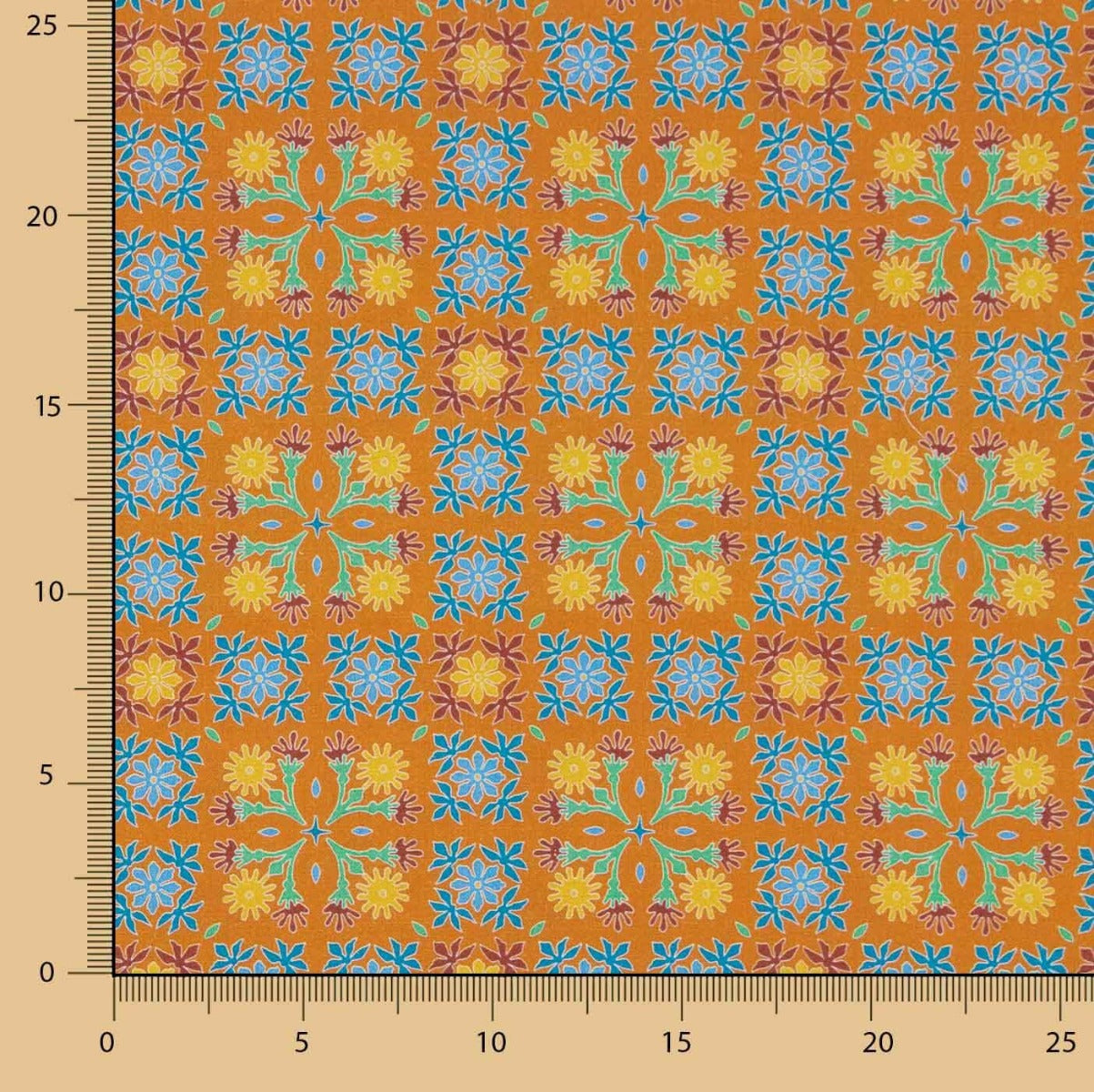Popelín Algodón Nimes Naranja - Ribes y Casals