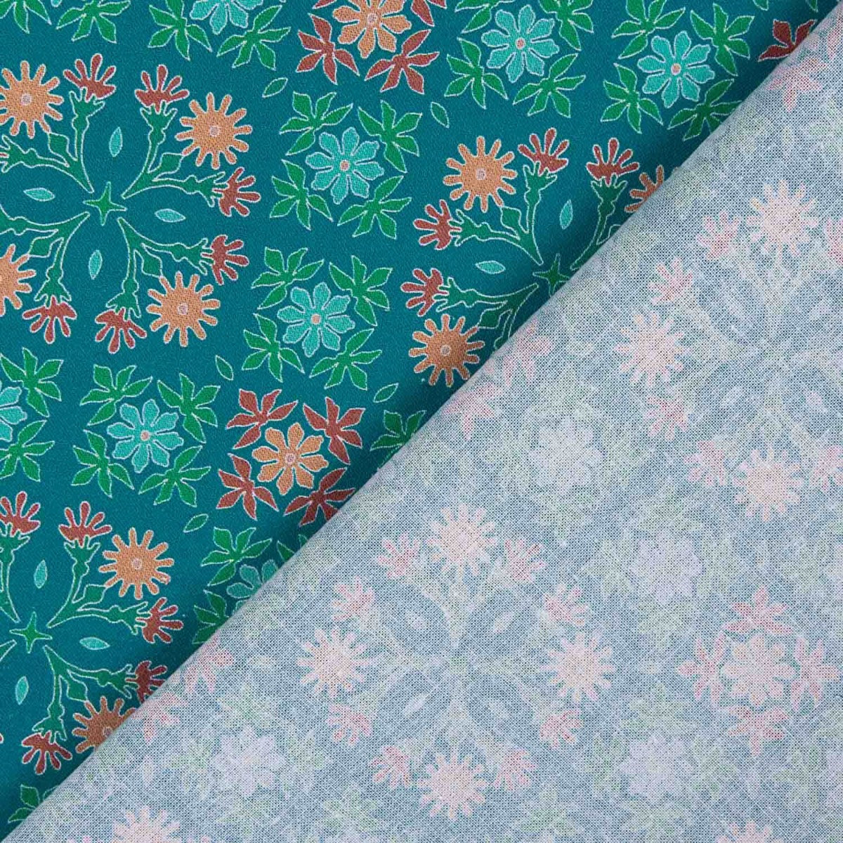 Popelín Algodón Nimes Turquesa - Ribes y Casals