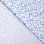 Popelín Algodón Orgánico Flor Mini Azul - Ribes y Casals