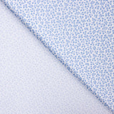 Popelín Algodón Orgánico Flor Mini Azul - Ribes y Casals