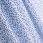 Popelín Algodón Orgánico Flor Mini Azul - Ribes y Casals