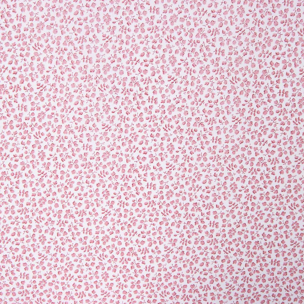 Popelín Algodón Orgánico Flor Mini Rosa - Ribes y Casals