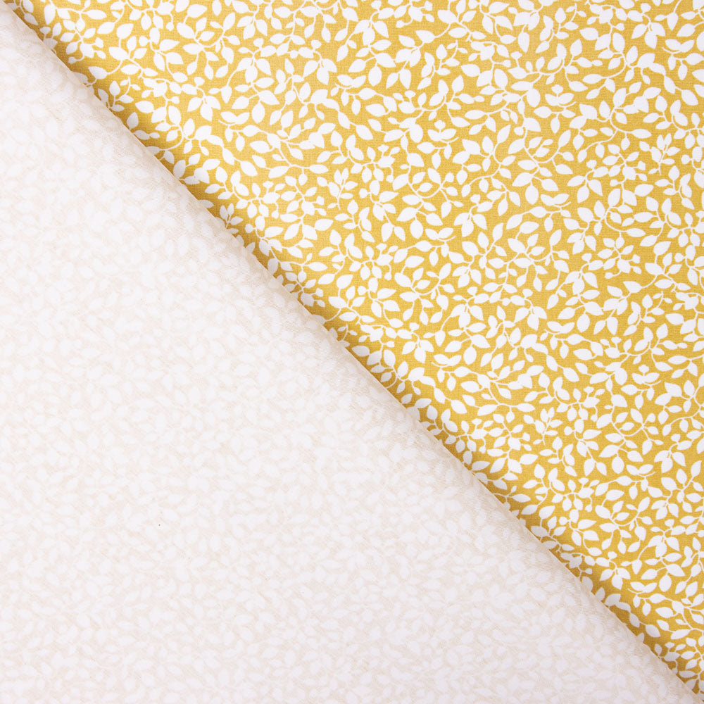 Popelín Algodón Orgánico Ramas Miel - Ribes y Casals