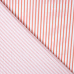 Popelín Algodón Orgánico Rayas Papaya - Ribes y Casals