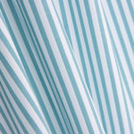 Popelín Algodón Orgánico Rayas Turquesa - Ribes y Casals