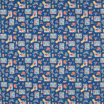 Popelín Algodón Toys Azul - Ribes y Casals